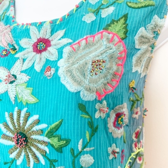 Antica Sartoria Lace, Beads, Embroidery Boho Dress - Picture 5 of 8